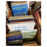 Airplanes, hardbacks, magazines