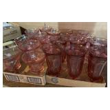 Miscellaneous pink goblets