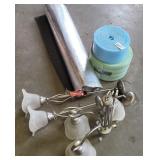 Hanging lights/chandelier and foam wrap