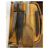 (2) Dexter knives, case, more