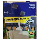 Waffle wow maker and Oster single burner