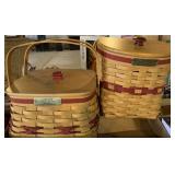 (2) longaberger baskets