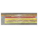 Advertising yard sticks