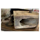 Vintage wood pulley