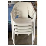 (4) plastic chairs