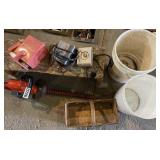 Black & Decker trimmer, small bench, timers, more