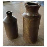8' crock canister, crock ink bottle