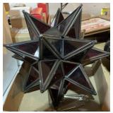 Glass star decor