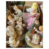 Nativity mystical figurine, angel and misc
