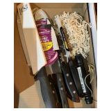 Knives and basting mop