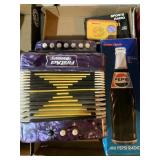 AM Pepsi radio, accordion, and sports radio