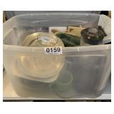 Plates, bowls, cups, blender and more