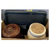 Electric griddle and Cookie jars