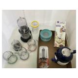 Magic Bullet blender, accessories, teapot, more
