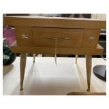 Blonde end table