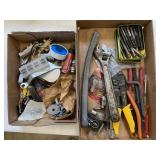 Pliers, wrench, nails, more