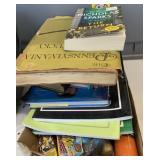 Box Knives, confetti and misc books