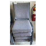 (4) padded chairs