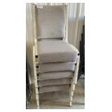 (5) padded chairs