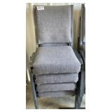 (4) padded chairs
