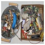 Tools, small drain snake, fittings and more