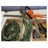 Black and Decker  16 in trimmer, cords, more
