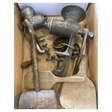 meat grinders, wood tools