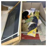 Windshield wiper, drawer mounts, nails, screens