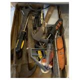 Hammer, screwdrivers, knives, and more