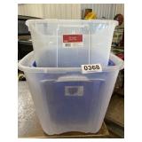 (3) Plastic totes