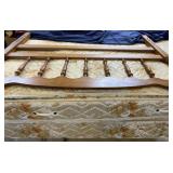 Queen mattress, bed frame
