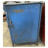 Locking metal cabinet