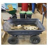 Plastic yard cart