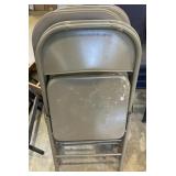 (5) metal folding chairs