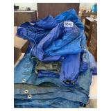 Tarps and folding chair
