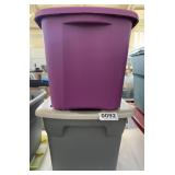 (2) Plastic totes