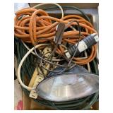 Extension cords, trouble light
