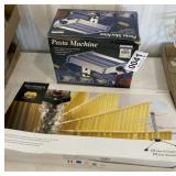 Pasta machine and drying rack