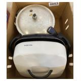 Pressure cooker, electric skillet