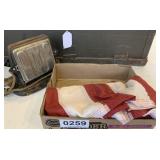 Vintage toaster and American flag