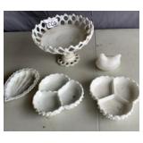 Vintage milk glass