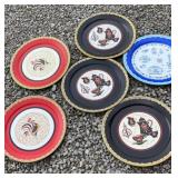 Large vintage metal trays