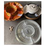 Glass veggie trays