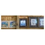 (7) Framed Pictures