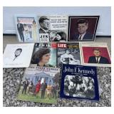 John F. Kennedy records and other magazines