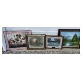 (4) Framed Pictures and paintings