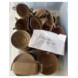 Melmac plastic dishes