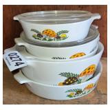 (5) Corning Ware baking dishes