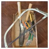 Tin snips, Bow saw and more