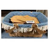 Longaberger basket with dividers